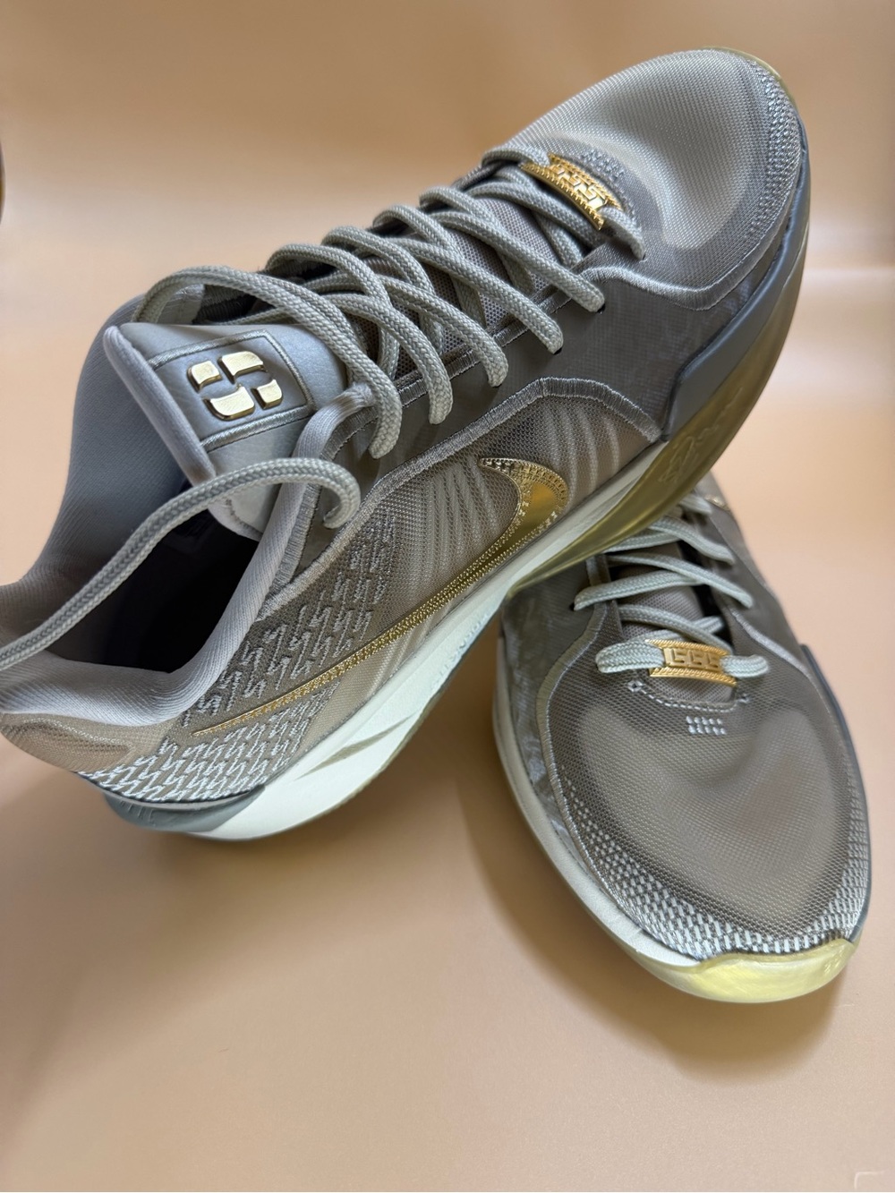 New Nike Sabrina Khaki/gold Sneakers